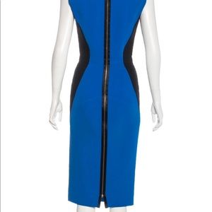 Victoria Beckham blue paneled dress